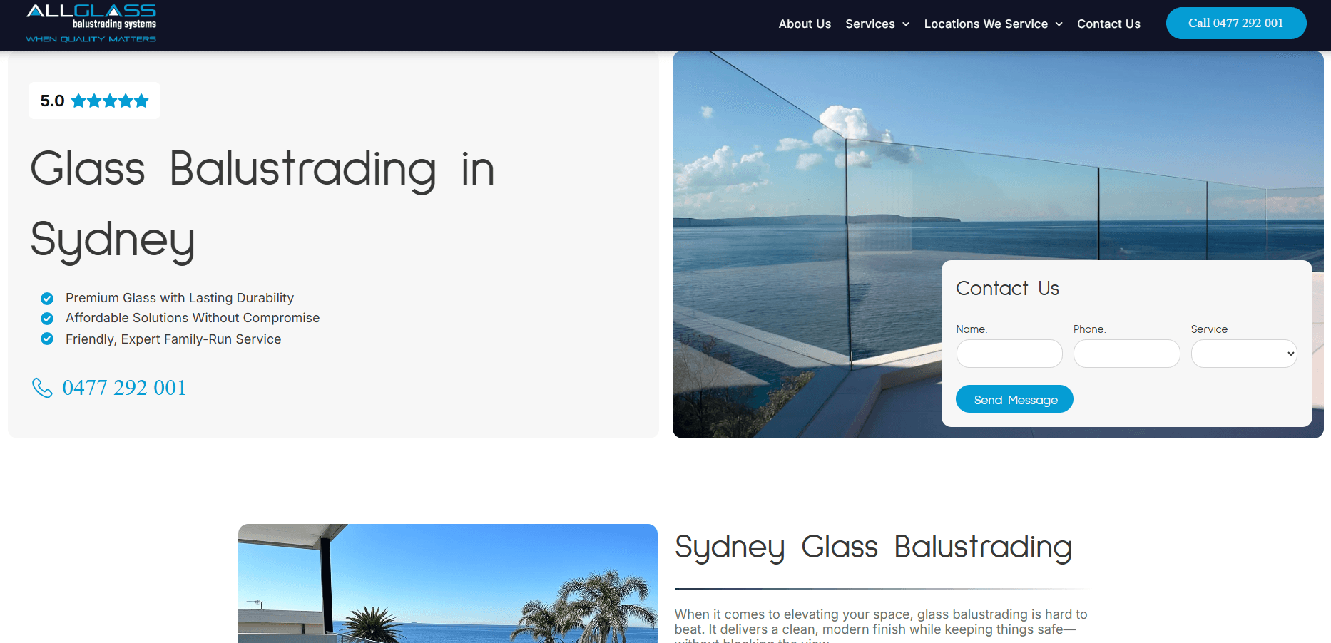Glass Balustrading in Sydney